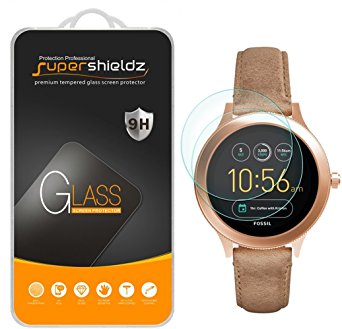 [2-Pack] Supershieldz for Fossil Q Venture Gen 3 Smartwatch Tempered Glass Screen Protector, [Full Screen Coverage] Anti-Scratch, Bubble Free, Lifetime Replacement Warranty