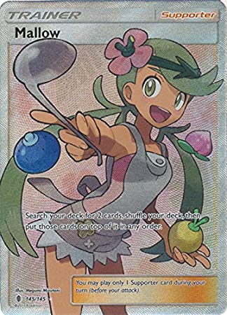 Pokemon Sun & Moon Guardians Rising Ultra Rare Holo Full Art Mallow #145