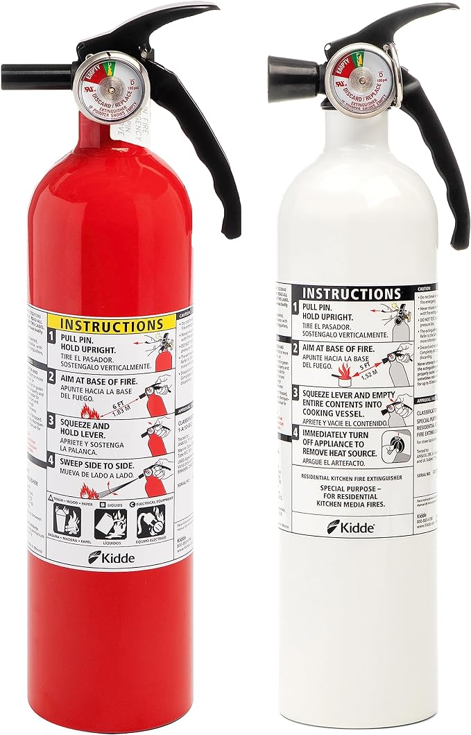 Kidde FA110G   RESSP Basic   Kitchen Fire Extinguisher, Red & White, 2 Pack
