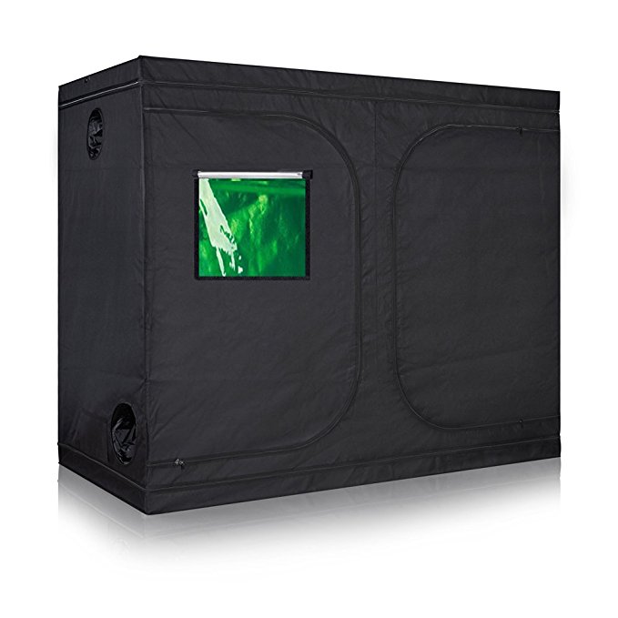 Oppolite Hydroponic 96"X48"X80" Grow Tent Room for Indoor Plant Growing /Green View Window METAL Corners, 8'X4' (96"X48"X78")