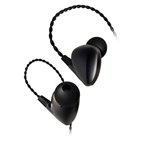 In-Ear Earphones Hi-Res Headphones with High Resolution HIDIZS Seeds Dynamic IEMs Wired Earbuds (Black)