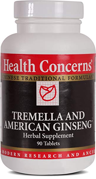 Health Concerns - Tremella & American Ginseng - Herbal Supplement - Supports Immune, Lung and Respiratory Function - 90 Tablets