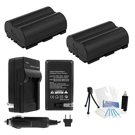 UltraPro Canon BP-511/BP-511a/BP-512 High-Capacity Replacement Batteries with Rapid Travel Charger for Canon Digital Cameras