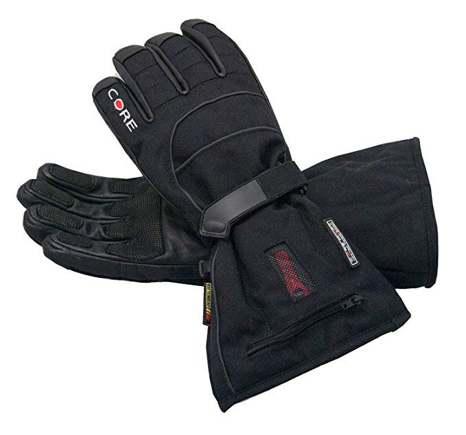 Heated Core Heat S2 Gloves, Battery Powered, Men's Black M