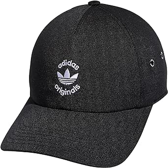 adidas Originals Women's Union Relaxed Fit Adjustable Strapback Cap, Black/White, One Size