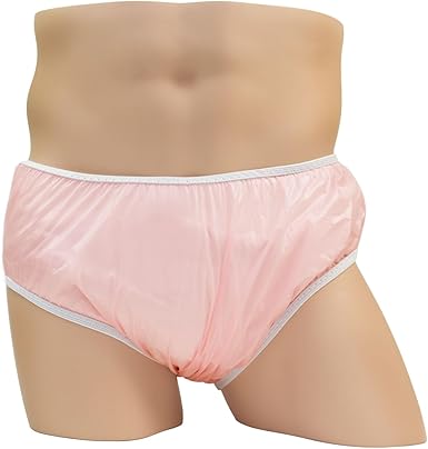 LeakMaster Bikini Cut Pull-On Style Adult Plastic Pants Soft, Quiet, Form Fitting Incontinence Waterproof Pants