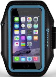 iPhone 6 6S PLUS Armband  Stalion Sports Running and Exercise Gym Sportband iPhone 6 PLUS 55-InchLifetime WarrantyCyan BlueWater Resistant  Sweat Proof  Key Holder  ID  Credit Card  Money Holder