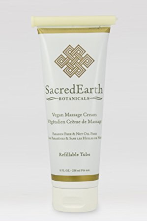 Sacred Earth Botanicals Vegan Massage Cream 8oz Tube