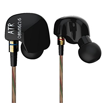 KZ ATR Sport Stereo HIFI Earphones with Microphone for Mobile Phone Earphone DJ Earpieces Bass Headset Runing Earbuds Ear Phones (without Microphone)