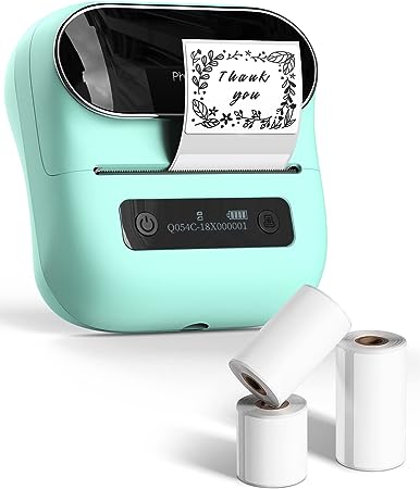 Phomemo M220 Label Maker, New Flagship 3.14 Inch Bluetooth Thermal Label Printer for Barcode, Address, Labeling, Mailing, File Folder Label, Easy to Use, with 3 Rolls Label