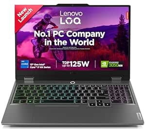 Lenovo LOQ Intel Core i7-13650HX 15.6" (39.6cm) 144Hz 300Nits FHD Gaming Laptop (16GB/512GB SSD/Win 11/NVIDIA RTX 3050 6GB Graphics/100% sRGB/Office 21/3 Month Game Pass/Grey/2.4Kg), 83DV00BJIN