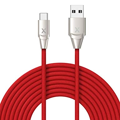 Xcentz USB Type C Cable 10ft, USB-C to USB-A Charger Nylon Braided Fast Charging Cord for Samsung Galaxy S9 S9  S8 S8  Note 9 Note 8, Pixel/Pixel XL, LG G5 G6 V20 V30, Nintendo Switch, OnePlus 5 3T