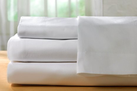 Pacific Linens White Pillowcases, 180 Thread Count 2-Pack Size (Standard)