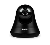 Kodak CFH-V15 - HD Wi-Fi Video Monitoring Security Camera with Pan Tilt Zoom and Lifetime 1-Day Cloud Storage Black