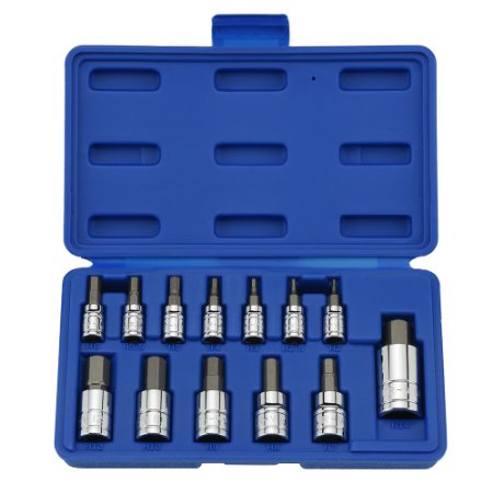 Neiko® 10074A Hex Bit Socket Set, S2 Steel | 13-Piece Set | Metric