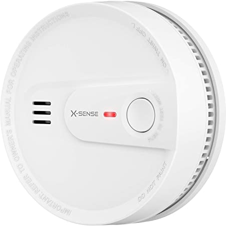 X-Sense 10-Year Battery Smoke Detector, Photoelectric Fire Smoke Alarm with LED Indicator & Silence Button, SD2L0AX
