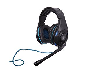 SADES SA-907 PC Gaming Headset w/ Microphone   Volume Control - Black/Blue