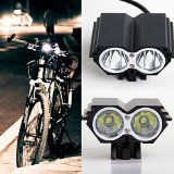 AGPtEK CREE LED Lumens Waterproof Bike Cycling Bicycle Light Hand-free Headlamp HeadLight with Rechargeable BatteryCharger for Camping Hiking Bicycling Riding