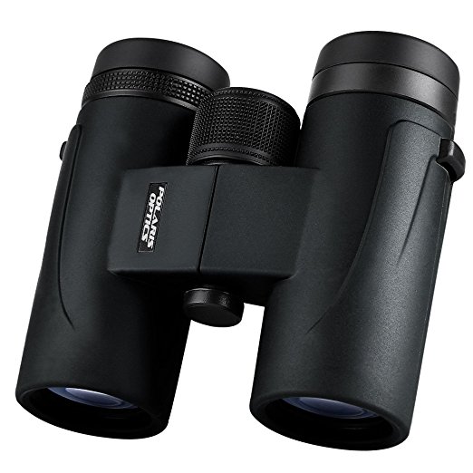 Polaris Optics WingSpotter HD 8X32 Compact Bird Watching Binoculars. With Extra-Wide Field of View. Phase Correction Provides Vibrant Color, Clarity, and Brightness Close Up and Far Away. Waterproof
