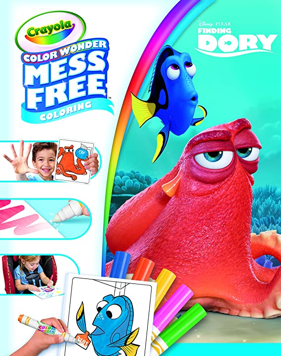 Crayola Color Wonder Mess-Free Disney Finding Dory Coloring Book - Color Wonder Markers Included