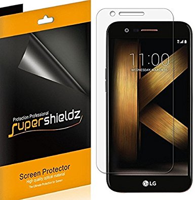 [6-Pack] Supershieldz for LG K20 Plus Screen Protector, Anti-Bubble High Definition Clear Shield -Lifetime Replacements Warranty - Retail Packaging