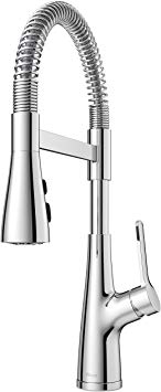Pfister LG529-NECC Neera Commercial Style Pull Down Kitchen Faucet with Spring Spout, Polished Chrome
