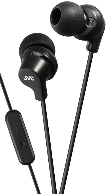 JVC Superior Sound Isolation In-Ear Headphone with Microphone and Remote - Black