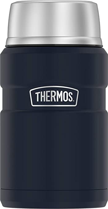 Thermos Stainless King 24 Ounce Food Jar, Matte Blue