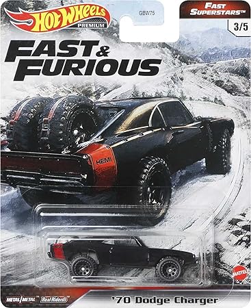 Hot Wheels Fast & Furious Collection of 1:64 Scale Vehicles from The Fast Film Franchise, Modern & Classic Cars, Great Gift for Collectors & Fans of The Movies