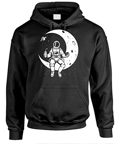 LAUNCH BREAK - astronaut nasa moon space - Mens Pullover Hoodie
