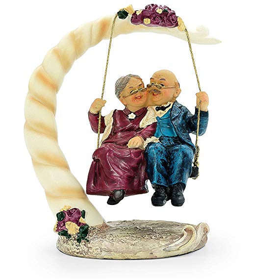 Aoneky Wedding Anniversary Gifts for Couple – Engagement Figurine Present - Parents and Grandparents Home, Car Decorations, Novelty Ornaments.