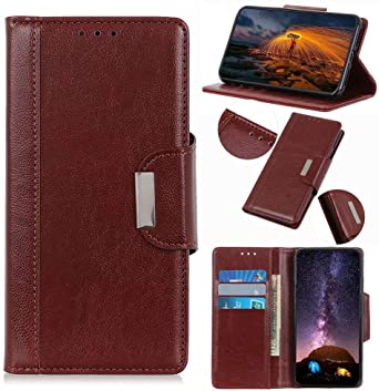 Ranyi ZTE Avid 579 Case, Leather Wallet Case with Credit Card Holder Slots Kickstand Stand Feature Leather Flip Folio Magnetic Wallet Protecive Case for ZTE Avid 579 Z5156CC 5.45" -Brown