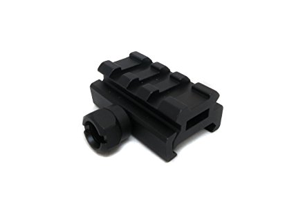 Monstrum Tactical Low Profile Picatinny Riser Mount (0.5" H x 1.5" L), for Red Dots