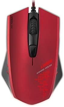 Speedlink LEDOS Gaming Mouse - 5 Buttons Gamer Mouse for PC / Computer - (laser sensor, up to 3000 DPI - dpi switch for quick sensitivity change - sniper button, rapid fire button), red