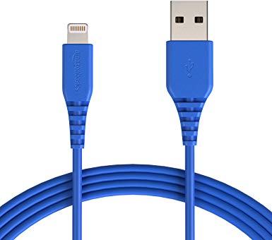 AmazonBasics Lightning to USB A Cable for iPhone and iPad - MFi Certified - 10 Feet (3 Meters) - Blue