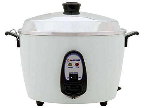 Tatung 10 Cup Rice Cooker- TAC10G(SF)- White aluminum cook pot