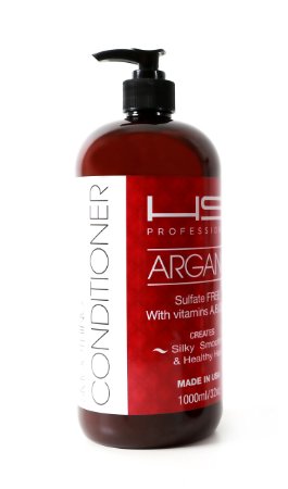 HSI Professional No 1 Smoothing Conditioner with Argan Oil and Infused with Vitamins A B C and D