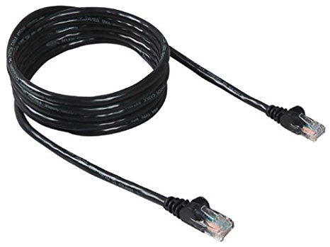 Belkin A3L791-10-BLK-S CAT5E  Patch Cord Snagless, Black - 10ft