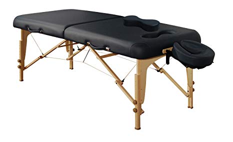 Mt Massage Midas-Girl 30'' Breast Recess Professional Portable Massage Table Package (Agate Blue)