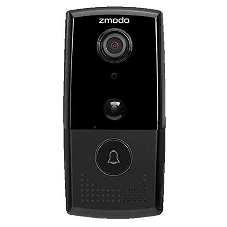 Zmodo Greet HD - Wi-Fi Video Doorbell 1080p Full HD Camera, Free 30-Day Cloud Service, Works with Alexa