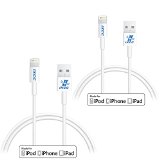 iXCC Element Series 3ft Apple MFi Certified Lightning 8pin to USB Charge and Sync Cable for iPhone 566sPlusiPad MiniAirPro - 2pc White