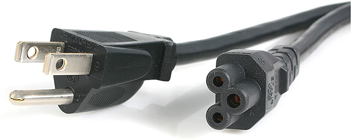 StarTech.com 3 ft Standard Laptop Power Cord - NEMA 5-15P to C5 - Power cable - NEMA 5-15 (M) to IEC 60320 C5 - 3 ft - black - PXT101NB3S3