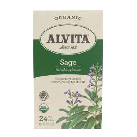 Alvita Sage Tea, Organic, 24 Count