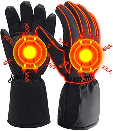 Missblue Heated Gloves Electric Rechargeable Battery Powered Hand Warmer,Thermal Insulated Touchscreen Heating Gloves