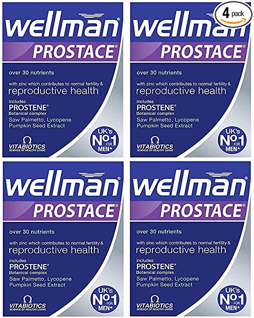 4 Units (Bulk Pack) Vitabiotics Wellman Prostate 60 Tablets