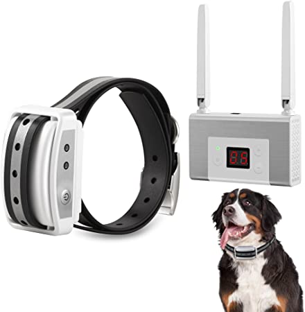 FOCUSER Electric Wireless Dog Fence System, Pet Containment System for 1 Dog Pets with Waterproof and Rechargeable Dogs Training Collar Receiver Boundary