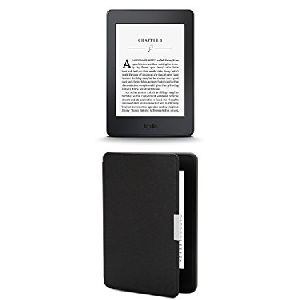 Kindle Paperwhite, 6" High-Resolution Display (300 ppi) with Built-in Light, Wi-Fi - Includes Special Offers with awesome cover
