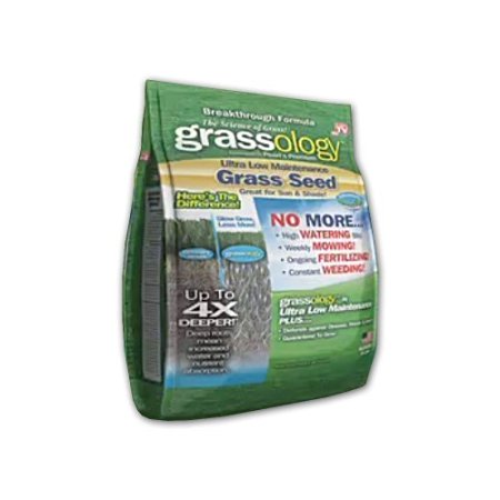 Grassology Ultra Low Maintenance Grass Seed 3lbs PackageQuantity: 1 Outdoor, Home, Garden, Supply, Maintenance