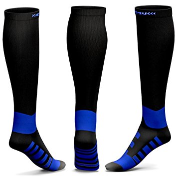 KKUP2U Compression Socks for Men & Women, 20-30 mmhg Medical Graduated Compression for Flight, Maternity, Travel, Nurses,Athletics, Running - Boost Stamina, Circulation & Recovery