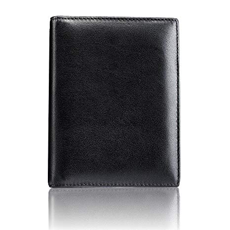 Inspiring Adventures Luxury Leather Passport Holder, RFID Blocking Wallet Cover, Gift Box